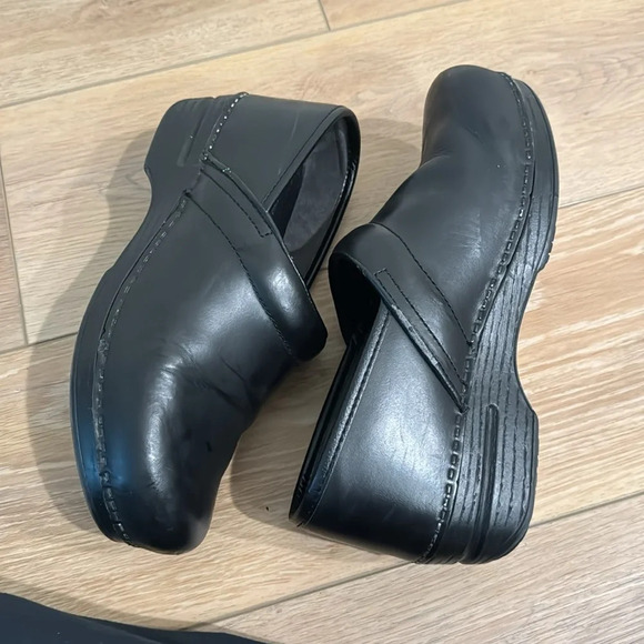 Dansko Professional Black Cabrio leather clogs women size 40 - Picture 2 of 10